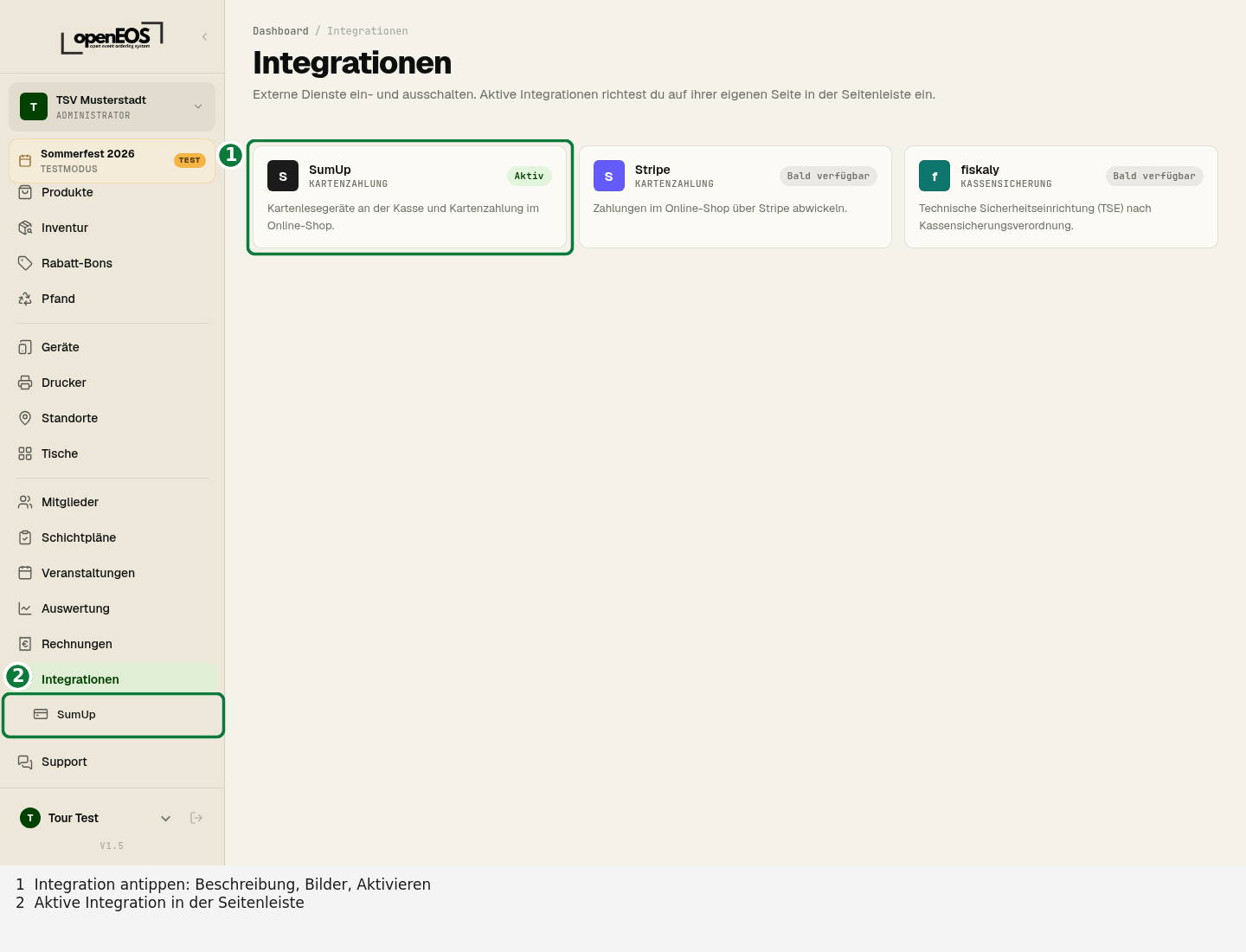 Katalog der Integrationen